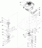 Toro 20333C - 22" Recycler Lawn Mower, 2011 (311000001-311999999) Ersatzteile ENGINE, BLADE, BRAKE AND CLUTCH ASSEMBLY