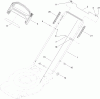 Toro 20333C - 22" Recycler Lawn Mower, 2011 (311000001-311999999) Ersatzteile UPPER HANDLE ASSEMBLY