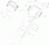 Toro 20334 - 22" Recycler Lawn Mower, 2011 (311000001-311999999) Ersatzteile HANDLE ASSEMBLY