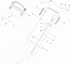 Toro 20334 - 22" Recycler Lawn Mower, 2012 (SN 312000001-312999999) Ersatzteile HANDLE ASSEMBLY