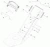 Toro 20334C - 22" Recycler Lawn Mower, 2010 (310000001-310999999) Ersatzteile HANDLE ASSEMBLY