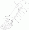 Toro 20351 - 22" Recycler Lawn Mower, 2009 (290000001-290999999) Ersatzteile HANDLE ASSEMBLY