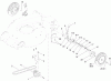 Toro 20382 - Super Recycler Lawn Mower, 2012 (SN 312000001-312999999) Ersatzteile REAR WHEEL AND HEIGHT-OF-CUT ASSEMBLY