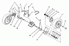 Toro 20434 - Recycler II, 1994 (4900001-4999999) Ersatzteile REAR AXLE & WHEEL ASSEMBLY