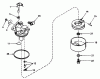 Toro 20660 - Lawnmower, 1974 (4000001-4999999) Ersatzteile CARBURETOR NO. 631831 (MOWER MODEL NOS. 20440 20550 AND 20660)