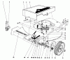 Toro 20660 - Lawnmower, 1974 (4000001-4999999) Ersatzteile FRONT WHEEL AND PIVOT ARM ASSEMBLY MODEL NOS. 20550 AND 20660