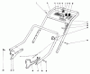 Toro 20660 - Lawnmower, 1974 (4000001-4999999) Ersatzteile HANDLE ASSEMBLY MODEL NO. 20550