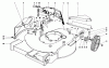 Toro 20660 - Lawnmower, 1974 (4000001-4999999) Ersatzteile HOUSING ASSEMBLY MODEL 20550 AND 20660