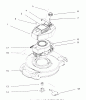 Toro 20444 - Lawnmower, 1996 (6900001-6999999) Ersatzteile ENGINE ASSEMBLY #1