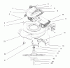 Toro 20444 - Lawnmower, 1996 (6900001-6999999) Ersatzteile ENGINE ASSEMBLY #2
