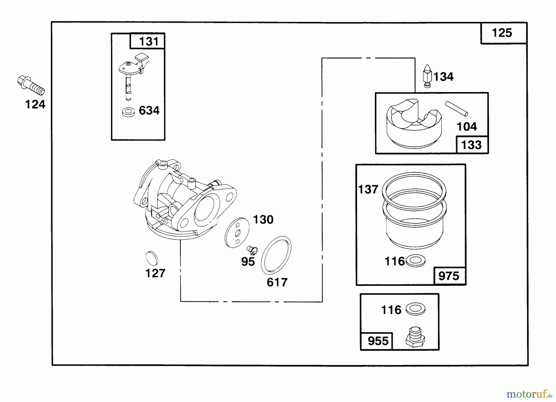 Toro Neu Mowers, Walk-Behind Seite 1 20444 - Toro Lawnmower, 1996 (6900001-6999999) ENGINE BRIGGS & STRATTON MODEL 127802-0640-01 #3