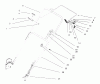 Toro 20444 - Lawnmower, 1996 (6900001-6999999) Ersatzteile HANDLE ASSEMBLY