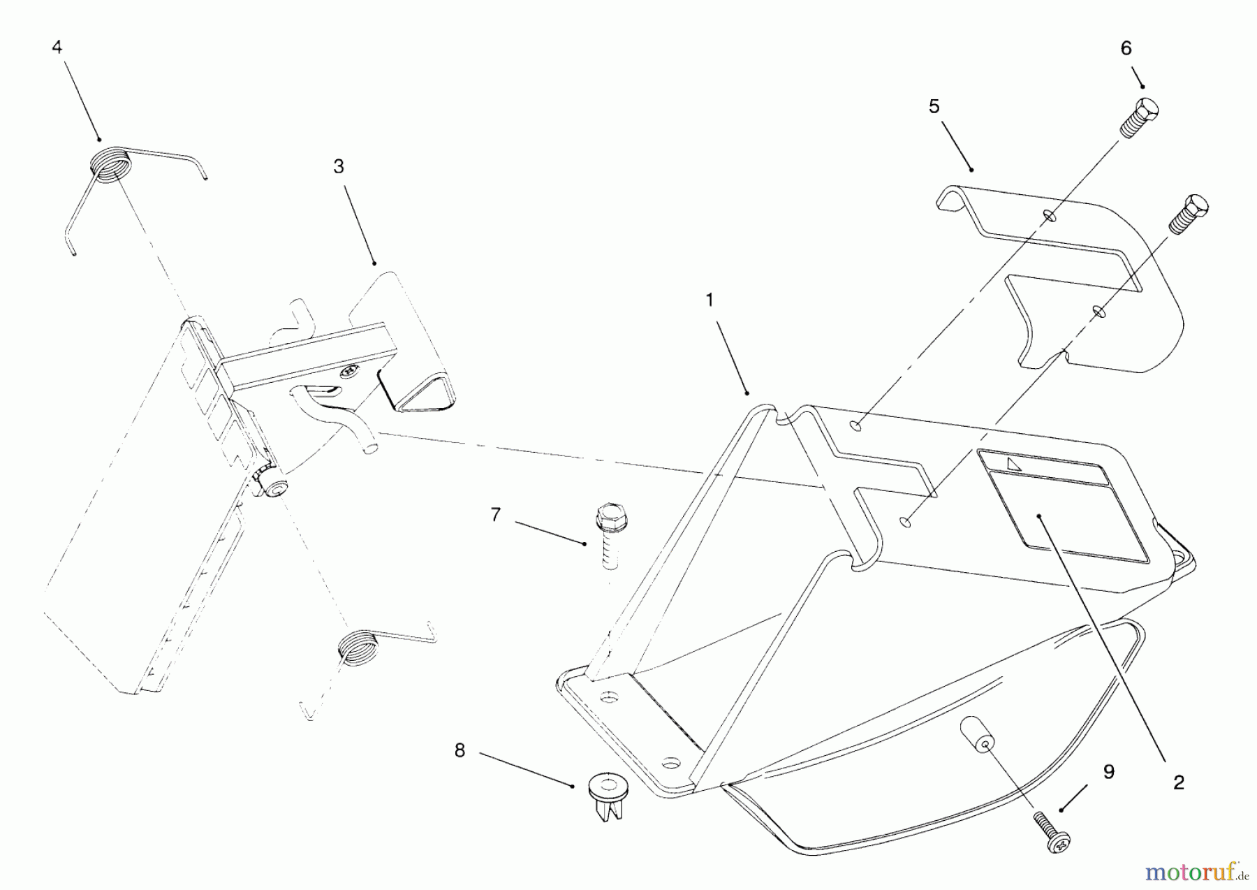 Toro Neu Mowers, Walk-Behind Seite 1 20444 - Toro Lawnmower, 1996 (6900001-6999999) REAR BAGGING ASS-Y (MODEL NO. 20454 ONLY) #1