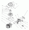 Toro 20444 - Lawnmower, 1996 (6900001-6999999) Ersatzteile SHROUD & BLOCK ASSEMBLY (MODEL NO. 20442 ONLY)