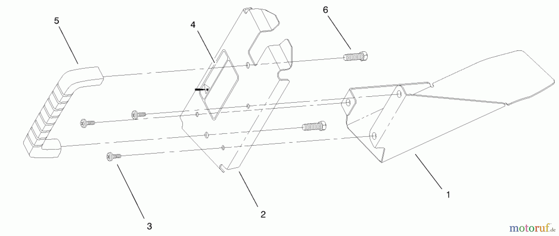 Toro Neu Mowers, Walk-Behind Seite 1 20448 - Toro Lawnmower, 1997 (7900001-7999999) DISCHARGE PLUG ASSEMBLY (MODEL NO. 20458 ONLY)