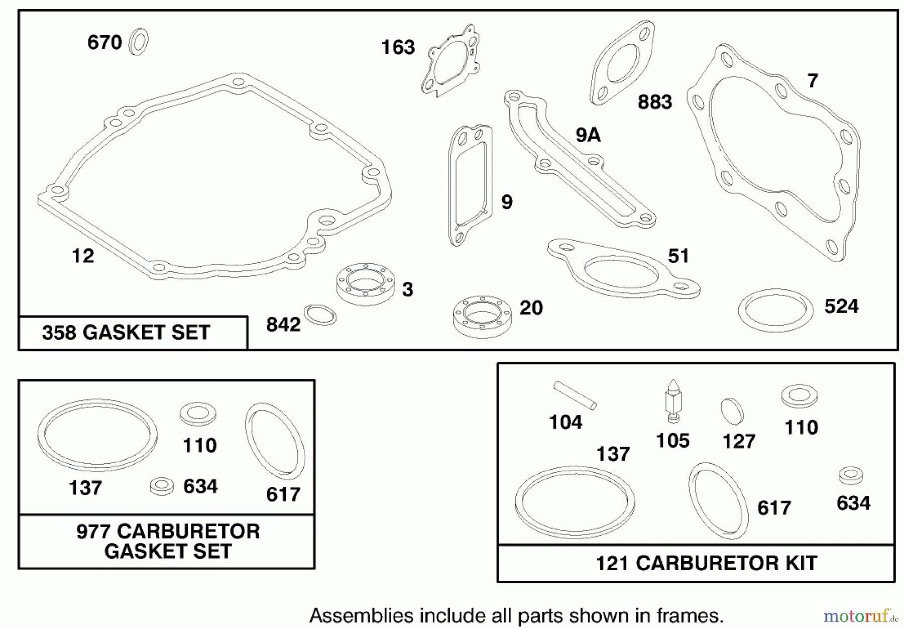 Toro Neu Mowers, Walk-Behind Seite 1 20448 - Toro Lawnmower, 1997 (7900001-7999999) ENGINE BRIGGS & STRATTON MODEL12H802-0658-01
