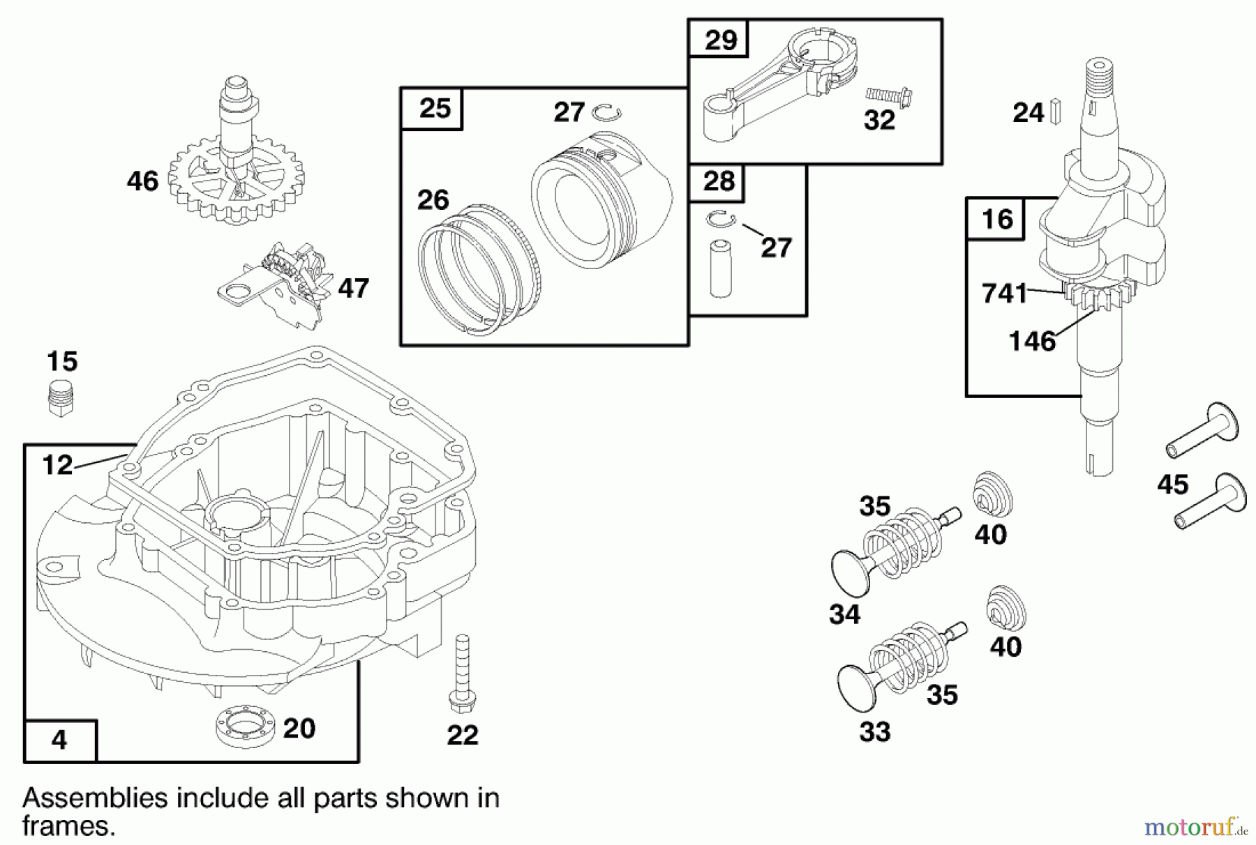 Toro Neu Mowers, Walk-Behind Seite 1 20452 (R-21S) - Toro Recycler Mower, R-21S, 1998 (8900001-8999999) ENGINE BRIGGS & STRATTON MODEL 12H802-1758-E1 #2