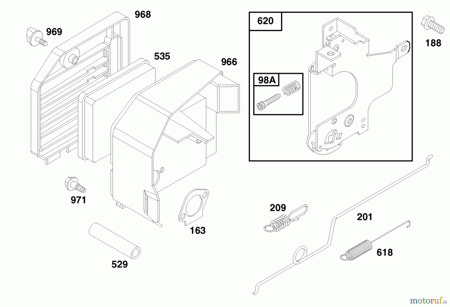 Toro Neu Mowers, Walk-Behind Seite 1 20466 - Toro Lawnmower, 1996 (6900001-6999999) ENGINE GTS 150 (MODEL NO. 20465 ONLY) #4