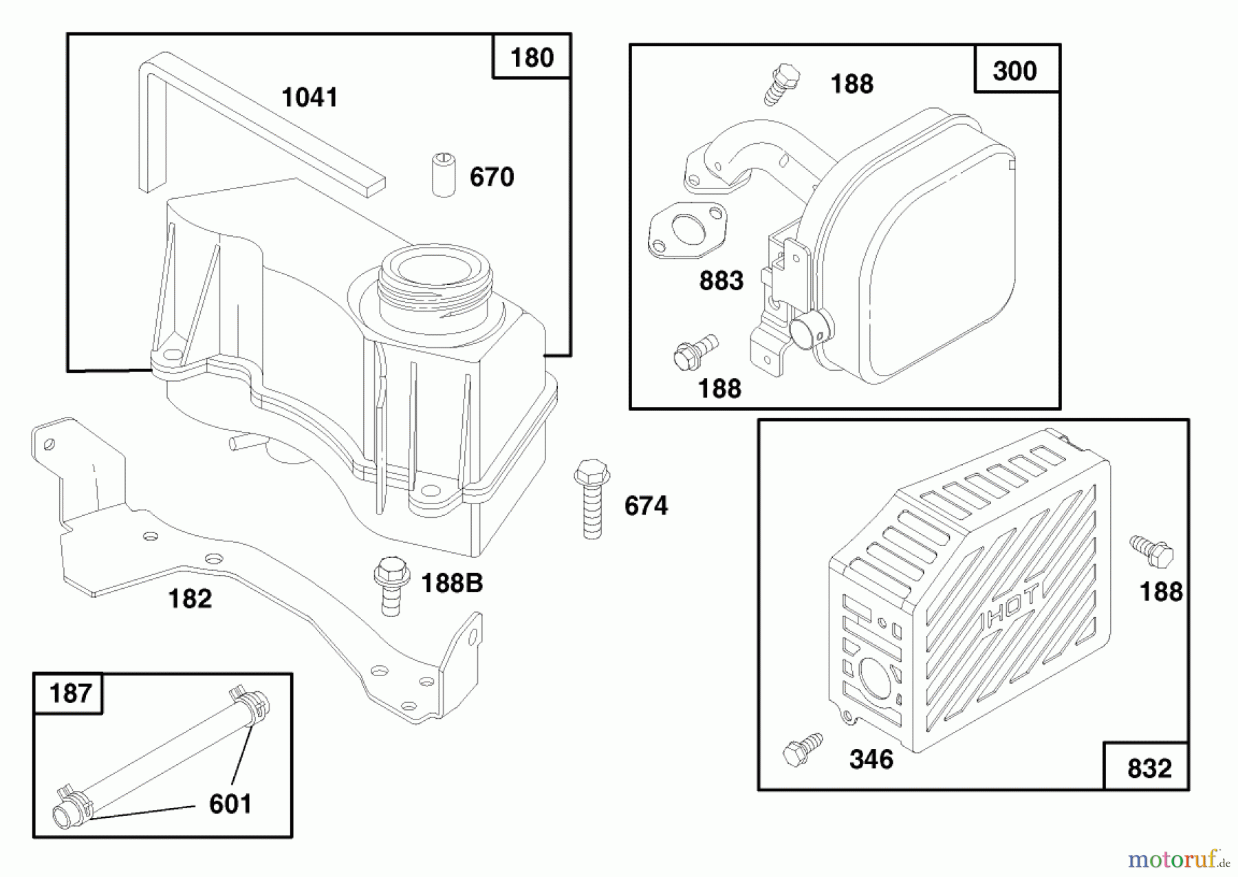 Toro Neu Mowers, Walk-Behind Seite 1 20466 - Toro Lawnmower, 1996 (6900001-6999999) ENGINE GTS 150 (MODEL NO. 20466 ONLY) #8