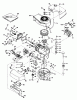 Toro 20474 - Guardian Lawnmower, 1975 (5000001-5999999) Ersatzteile ENGINE TECUMSEH MODEL NO. TNT 100-10043 (MOWER MODEL NO. 21610)