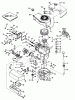 Toro 20474 - Guardian Lawnmower, 1975 (5000001-5999999) Ersatzteile ENGINE TECUMSEH MODEL TNT100-10042 (MOWER MODEL NO. 21610)