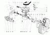 Toro 20474 - Guardian Lawnmower, 1975 (5000001-5999999) Ersatzteile GEAR CASE ASSEMBLY MODEL NOS. 21610 AND 21711