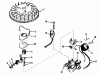 Toro 20474 - Guardian Lawnmower, 1975 (5000001-5999999) Ersatzteile MAGNETO NO. 610772 (MOWER MODEL NO. 21711)(ENGINE NO. TNT 100-10044)