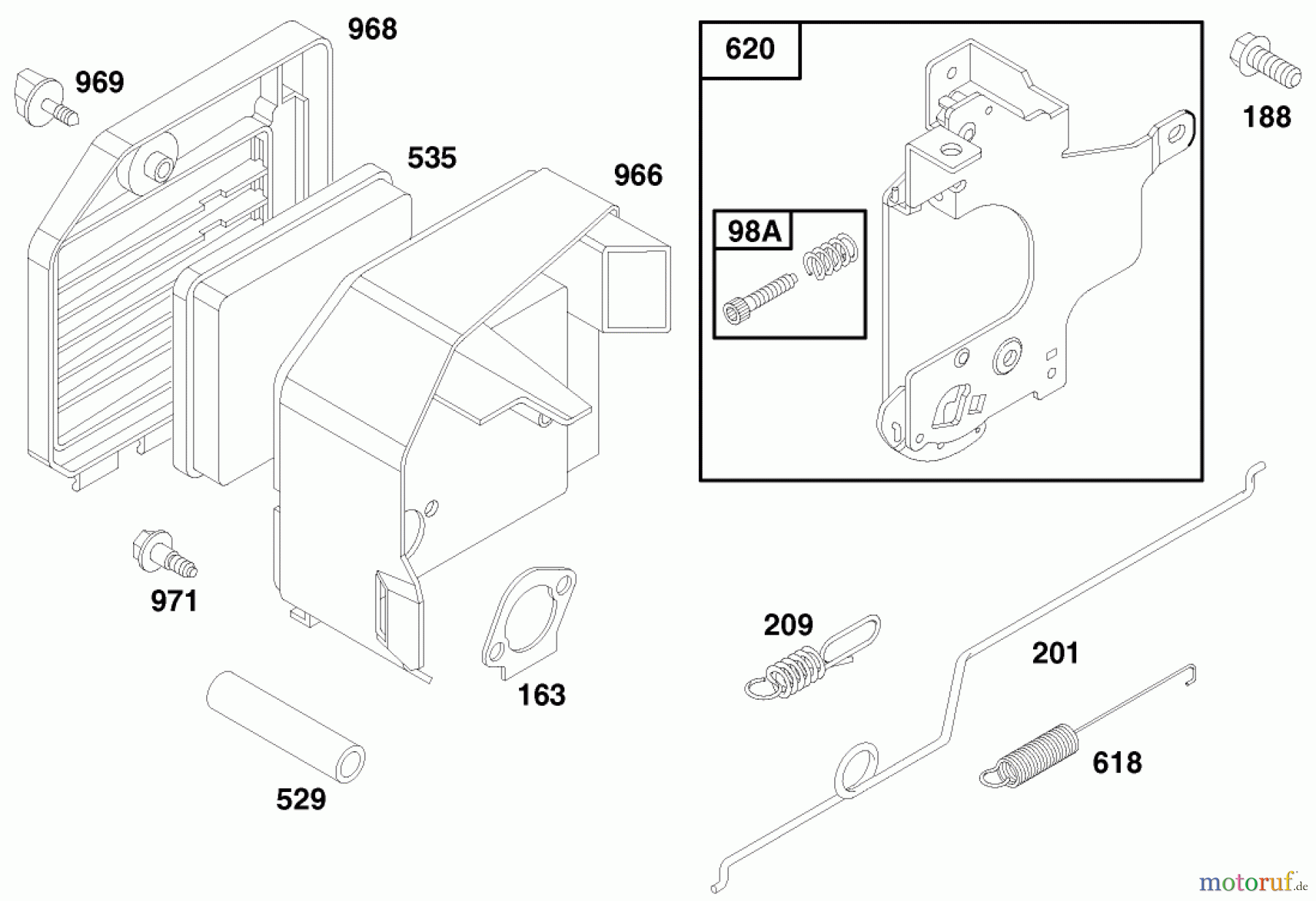 Toro Neu Mowers, Walk-Behind Seite 1 20475 - Toro Lawnmower, 1996 (6900001-6999999) ENGINE GTS 150 (MODEL NO. 20475 ONLY) #4