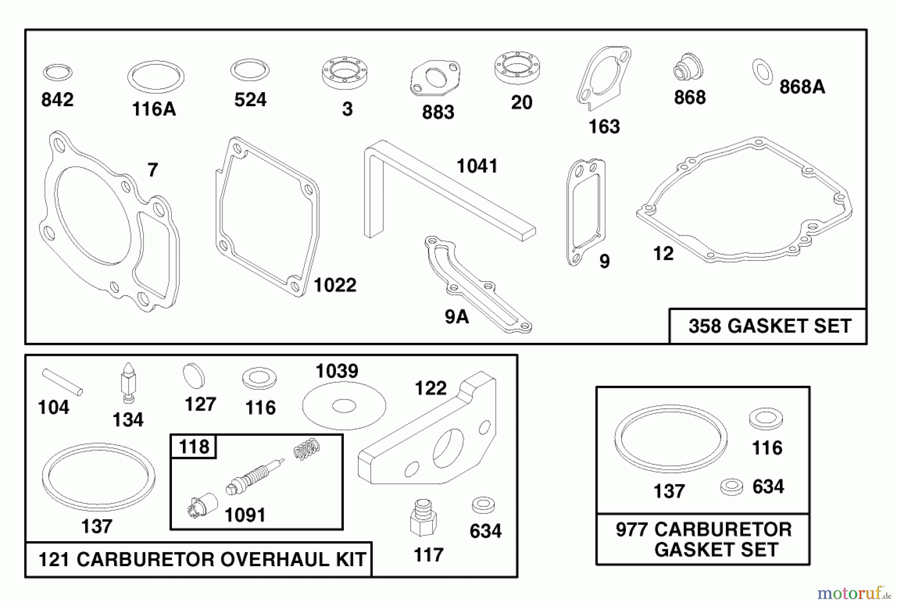 Toro Neu Mowers, Walk-Behind Seite 1 20475 - Toro Lawnmower, 1996 (6900001-6999999) ENGINE GTS 150 (MODEL NO. 20475 ONLY) #9