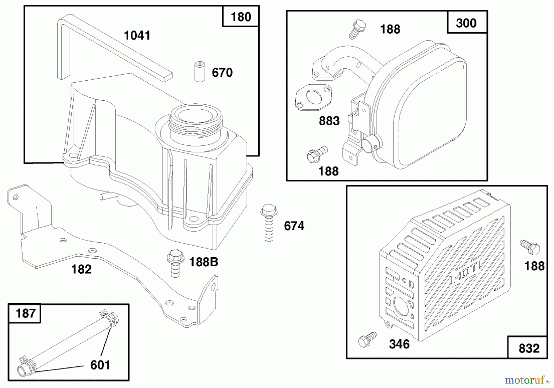 Toro Neu Mowers, Walk-Behind Seite 1 20475 - Toro Lawnmower, 1996 (6900001-6999999) ENGINE GTS 150 (MODEL NO. 20476 ONLY) #8