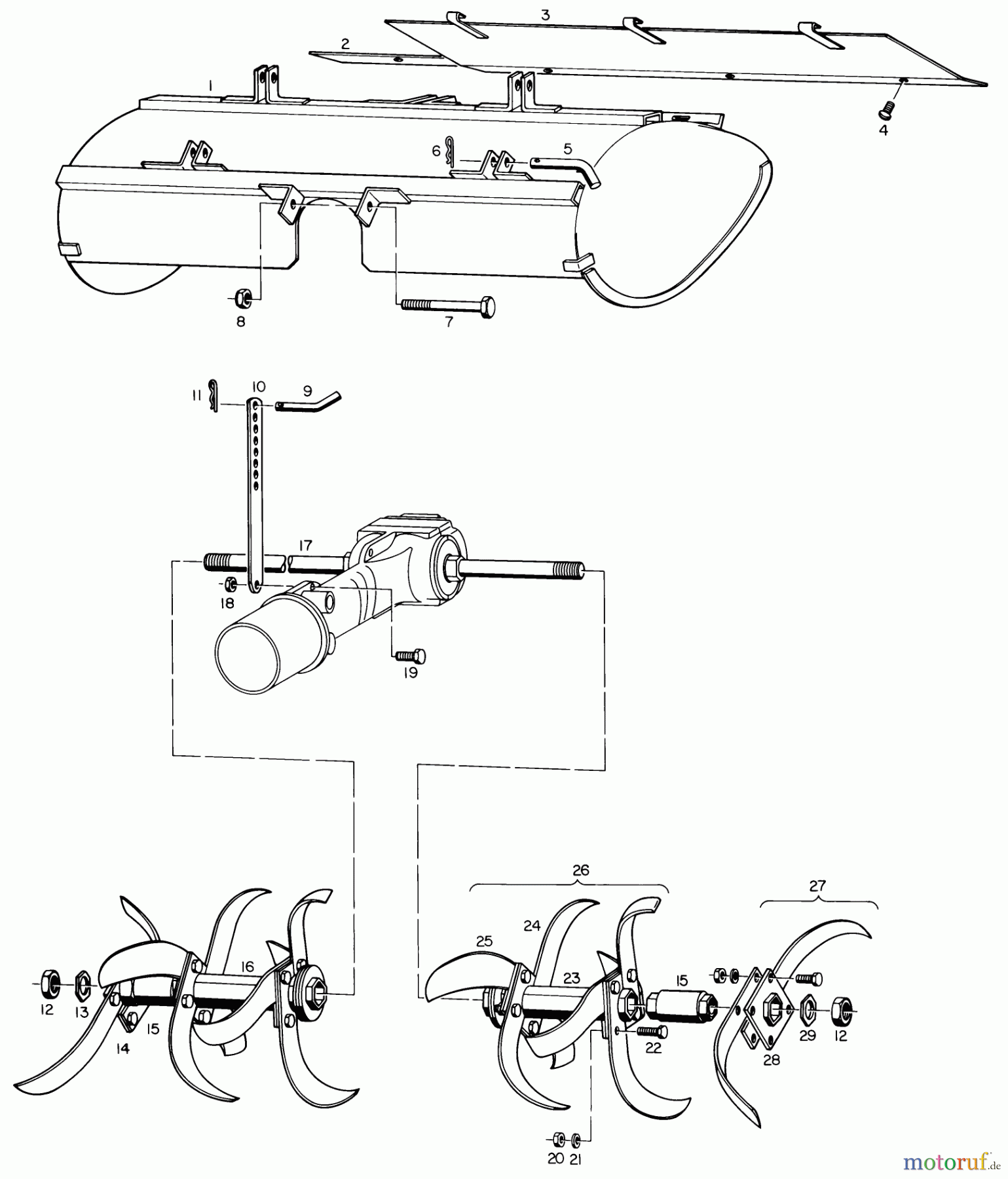 Toro Neu Accessories, Tiller/Cultivator 67-40TL01 - Toro 40