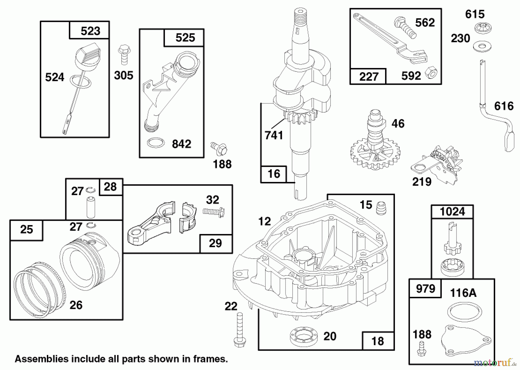 Toro Neu Mowers, Walk-Behind Seite 1 20483 - Toro Lawnmower, 1997 (790000001-799999999) ENGINE GTS 150 (MODEL NO. 20482 ONLY) #2