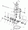 Toro 20486 (SR-21OS) - Super Recycler Mower, SR-21OS, 1998 (8900001-8999999) Ersatzteile GEAR CASE ASSEMBLY