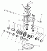 Toro 20487 (SR-21OSBB) - Super Recycler Mower, SR-21OSBB, 1999 (9900001-9999999) Ersatzteile GEAR CASE ASSEMBLY