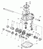 Toro 20487 (SR-21OSBB) - Super Recycler Mower, SR-21OSBB, 2001 (210000001-210999999) Ersatzteile GEARCASE ASSEMBLY NO. 62-6673