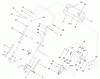 Toro 20487 (SR-21OSBB) - Super Recycler Mower, SR-21OSBB, 2001 (210000001-210999999) Ersatzteile HANDLE AND CONTROL ASSEMBLY