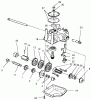 Toro 20488 (SR-21OSE) - Super Recycler Mower, SR-21OSE, 1998 (8900001-8999999) Ersatzteile GEAR CASE ASSEMBLY