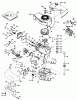 Toro 20696 - Lawnmower, 1976 (6000001-7999999) Ersatzteile ENGINE TECUMSEH MODEL NO. TNT 120-12003