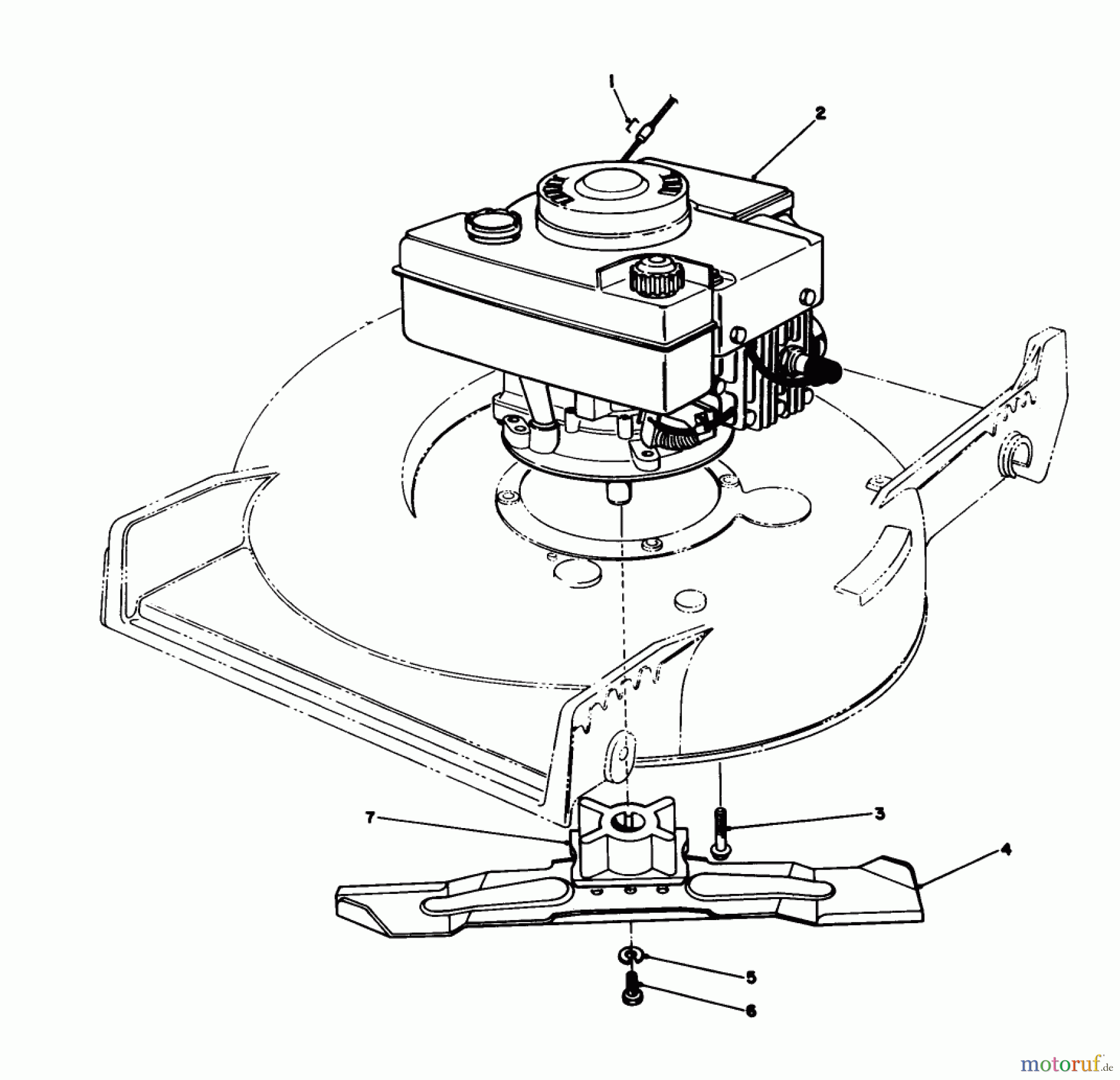 Toro Neu Mowers, Walk-Behind Seite 1 20511 - Toro Lawnmower, 1989 (9000001-9999999) ENGINE ASSEMBLY