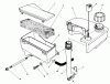 Toro 20522C - Lawnmower, 1986 (6000001-6999999) Ersatzteile AIR CLEANER & FUEL TANK ASSEMBLY