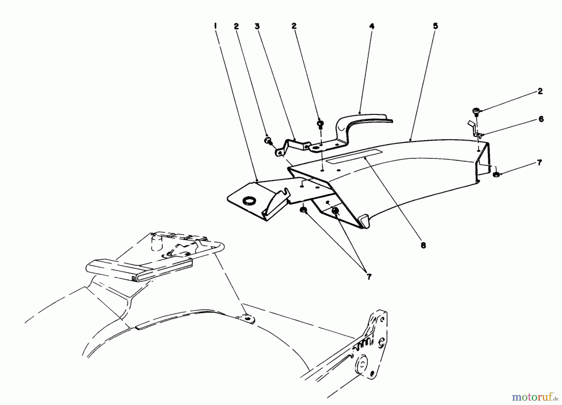 Toro Neu Mowers, Walk-Behind Seite 1 20522C - Toro Lawnmower, 1986 (6000001-6999999) SIDE DISCHARGE CHUTE MODEL NO. 59108 (OPTIONAL)