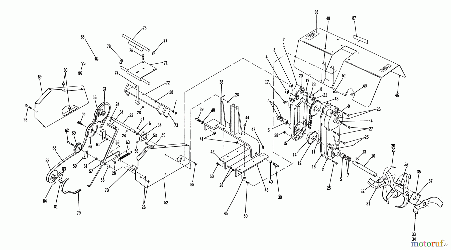 Toro Neu Accessories, Tiller/Cultivator 7-1232 - Toro 36