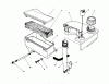 Toro 20526 - Lawnmower, 1988 (8000001-8999999) Ersatzteile AIR CLEANER & FUEL TANK ASSEMBLY (MODEL NO. VMH7)