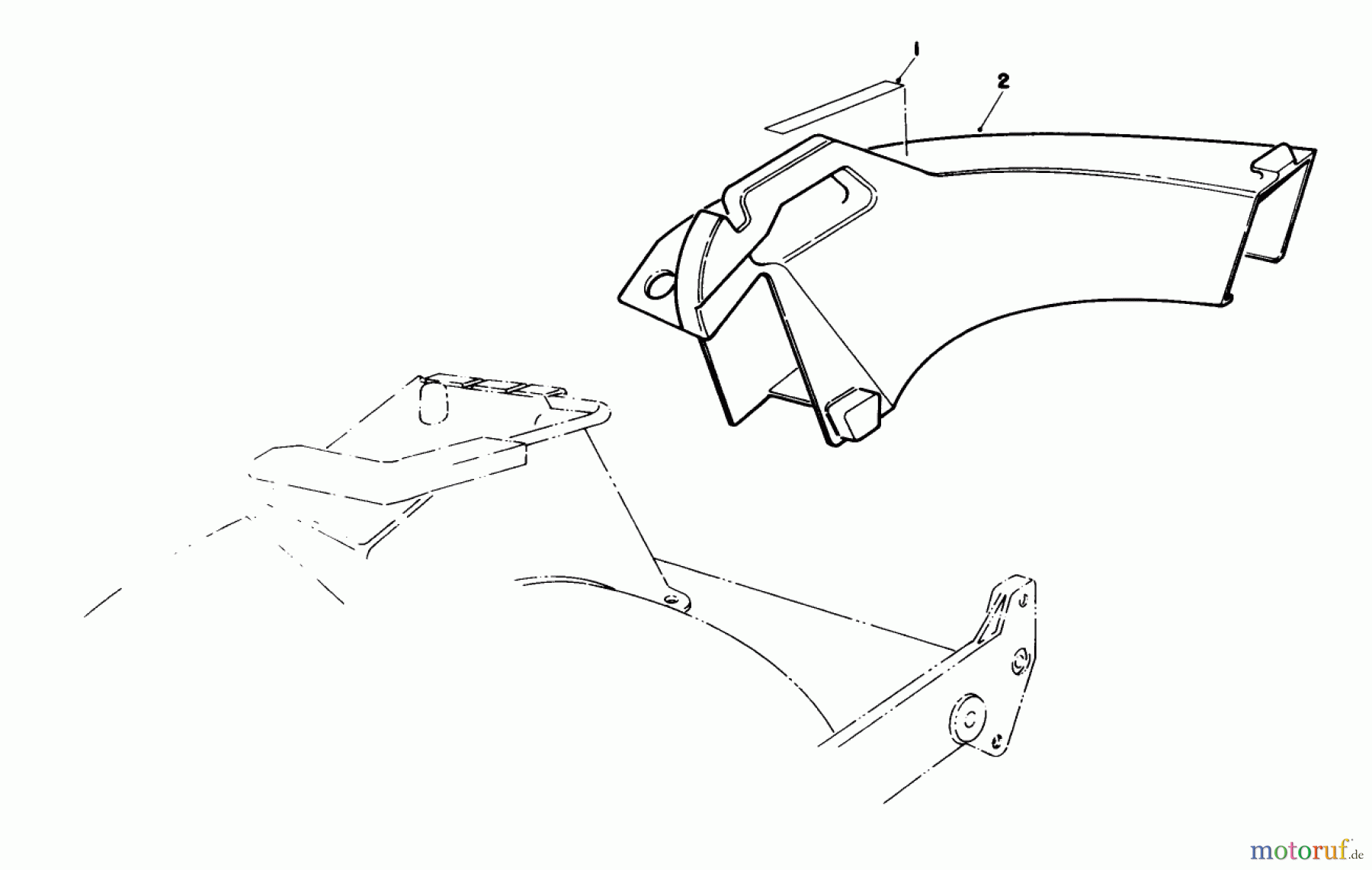 Toro Neu Mowers, Walk-Behind Seite 1 20526C - Toro Lawnmower, 1988 (8000001-8999999) SIDE DISCHARGE CHUTE MODEL NO. 59110 (OPTIONAL)