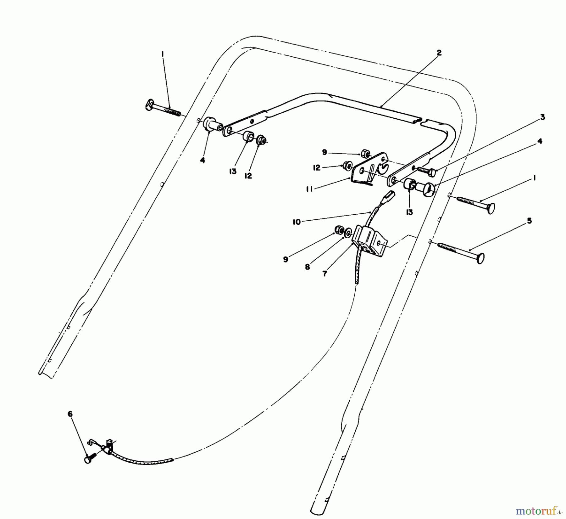 Toro Neu Mowers, Walk-Behind Seite 1 20531 - Toro Lawnmower, 1989 (9000001-9999999) CONTROL ASSEMBLY