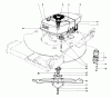Toro 20550 - Lawnmower, 1975 (5000001-5999999) Ersatzteile ENGINE ASSEMBLY