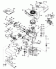 Toro 20550 - Lawnmower, 1975 (5000001-5999999) Ersatzteile ENGINE TECUMSEH MODEL NO. TNT 120-12003