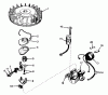 Toro 20550 - Lawnmower, 1975 (5000001-5999999) Ersatzteile MAGNETO N0. 610755