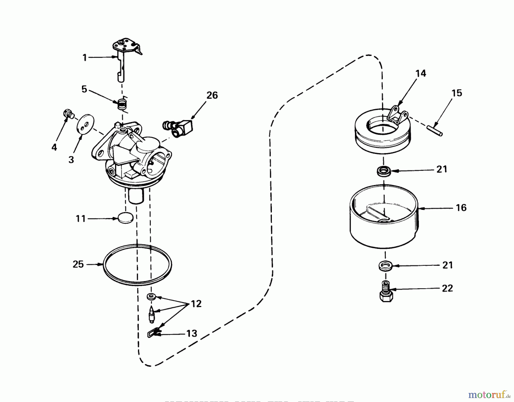 Toro Neu Mowers, Walk-Behind Seite 1 20562 - Toro Lawnmower, 1976 (6000001-6999999) CARBURETOR NO. 631784A