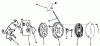 Toro 20673 - Lawnmower, 1977 (7000001-7999999) Ersatzteile REWIND STARTER NO. 590519 (MODEL NO. 20562)
